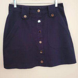 Navy Mini Skirt